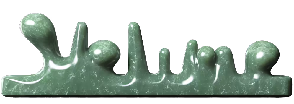 Sublime word in 3D emerald texture